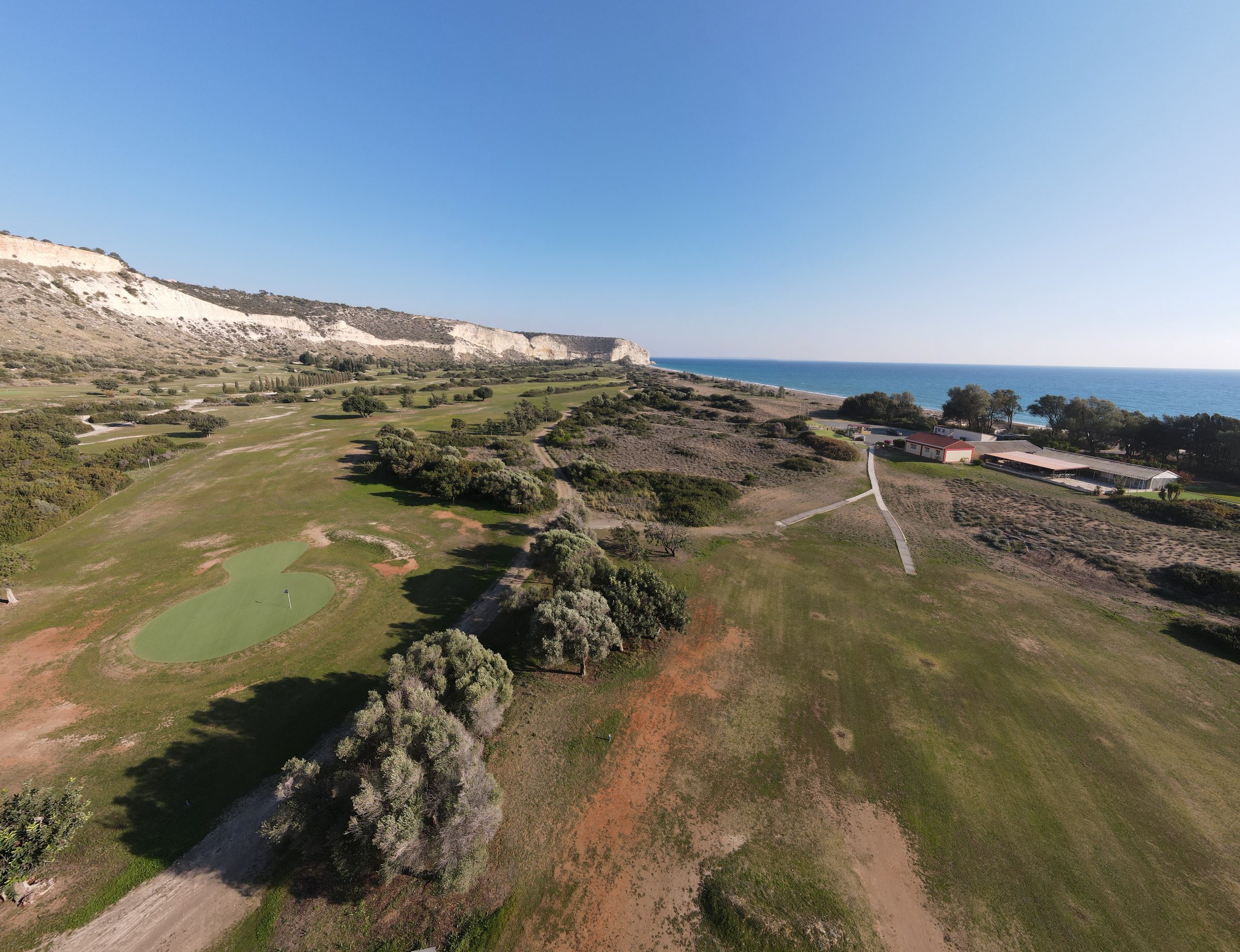 The course at Episkopi from the air