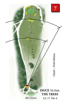 Hole 7, The Trees — course diagram