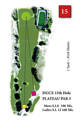 Hole 15, Plateau — course diagram