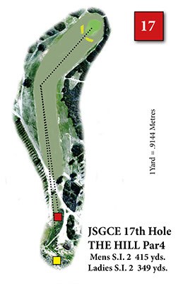 Hole 17, The Hill — course diagram